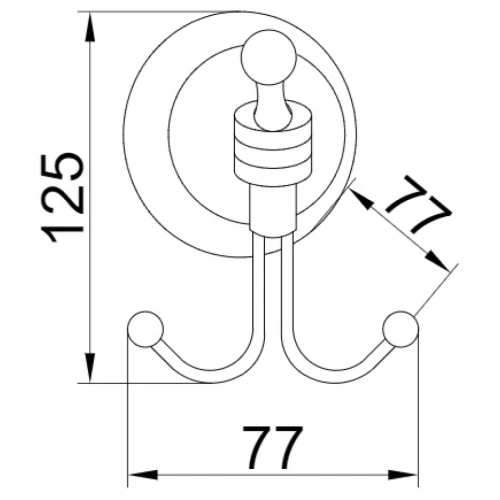 Купить купить двойной крючок, boheme hermitage, бронза арт. 10325